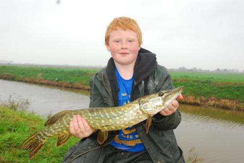 Pike Final 2014 Junior Pike Final Champion Jack Taylor with his 3lb 12oz Pike