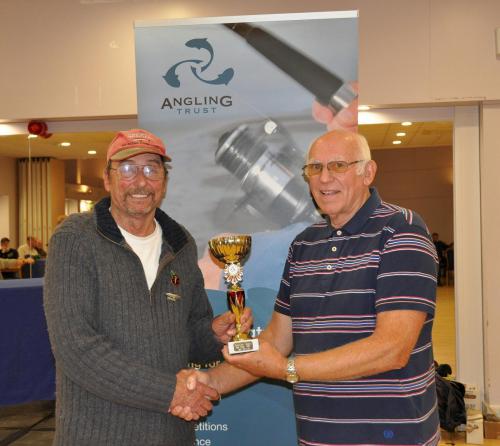 David Cantrell receiving his 3rd place trophy from Dave White