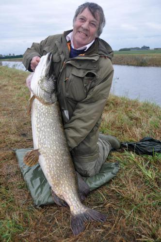 Bob Goodwin with the only fish he caught weighing in at 25lb 8oz
